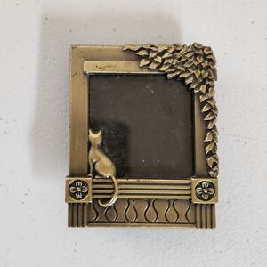 Vintage 90s Mini Cat Photo Picture Frame Gallery Wall Mini 1990s Cats Bronze